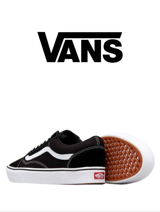 Vans Shoes - Vans - ComfyCush Old Skool (Classic) Black/True White - Size 6 Discontinued